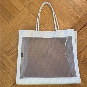 Vintage Fendi Zucca Beach Tote